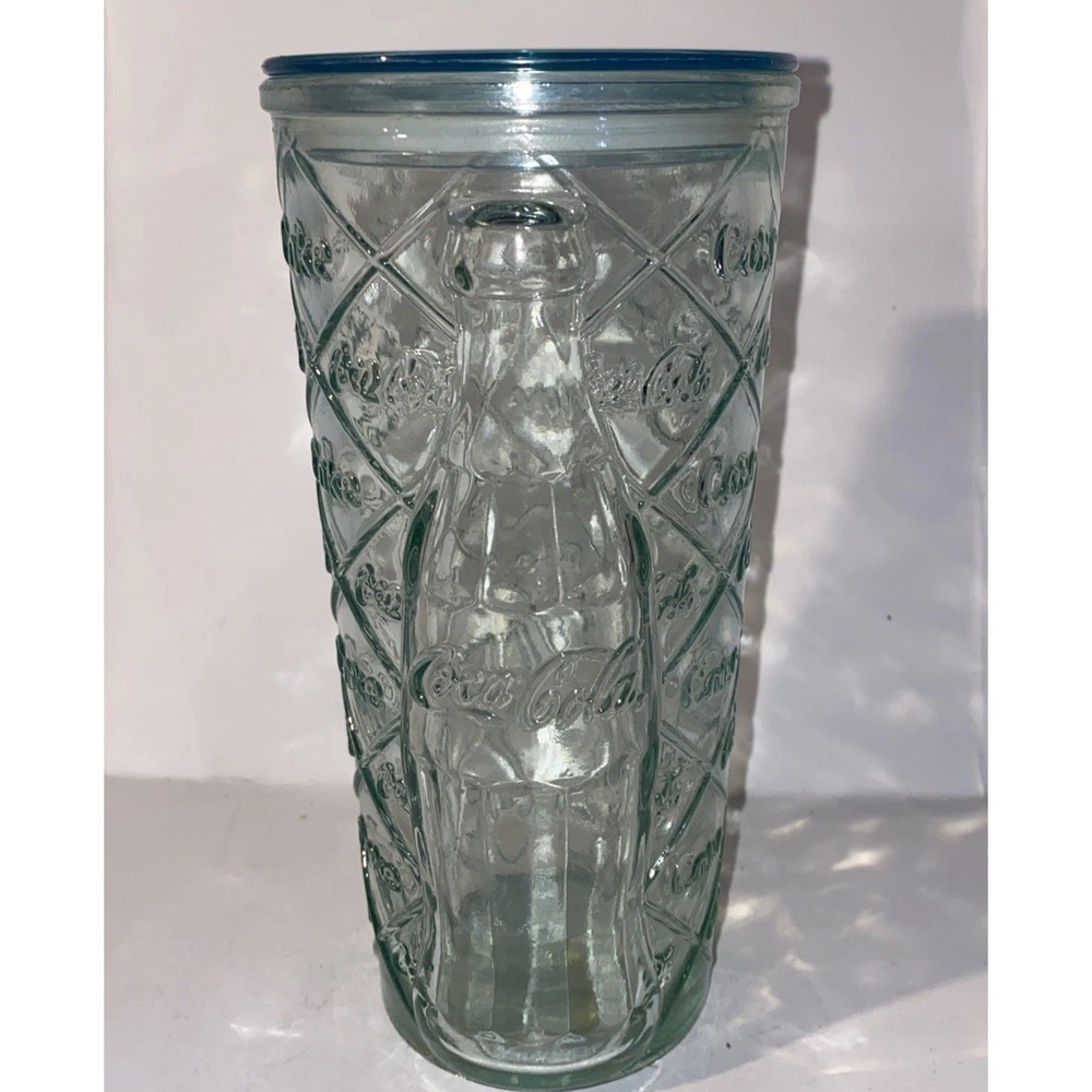 Coca Cola Glass Embossed Tumbler
